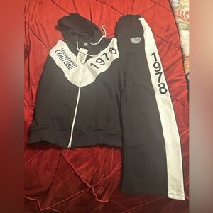 Versace Black and White Hoodie and bands men and women